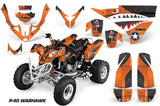 ATV Graphics Kit Quad Decal Wrap For Polaris Predator 500 2003-2007 WARHAWK ORANGE