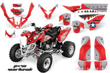 ATV Graphics Kit Quad Decal Wrap For Polaris Predator 500 2003-2007 WARHAWK RED