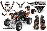 ATV Graphics Kit Quad Decal Wrap For Polaris Predator 500 2003-2007 SSSH ORANGE BLACK