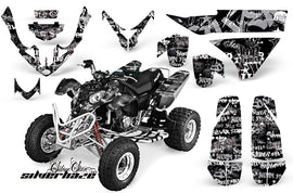 ATV Graphics Kit Quad Decal Wrap For Polaris Predator 500 2003-2007 SSSH WHITE BLACK-atv motorcycle utv parts accessories gear helmets jackets gloves pantsAll Terrain Depot