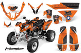 ATV Graphics Kit Quad Decal Wrap For Polaris Predator 500 2003-2007 TBOMBER ORANGE