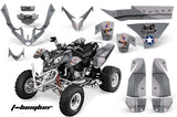 ATV Graphics Kit Quad Decal Wrap For Polaris Predator 500 2003-2007 TBOMBER SILVER
