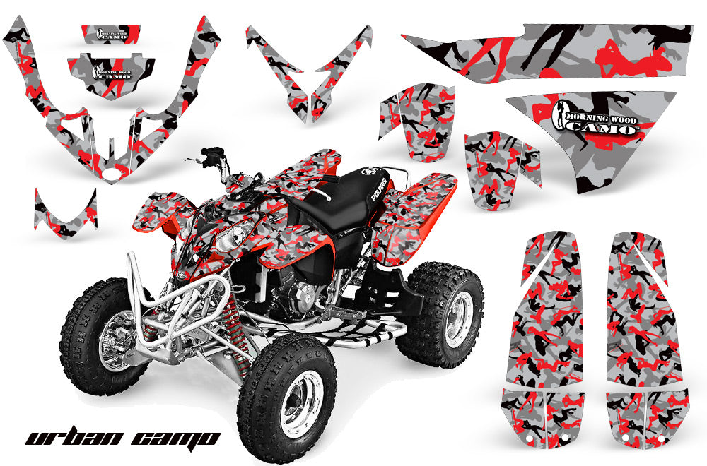 ATV Graphics Kit Quad Decal Wrap For Polaris Predator 500 2003-2007 URBAN CAMO RED-atv motorcycle utv parts accessories gear helmets jackets gloves pantsAll Terrain Depot