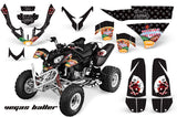 ATV Graphics Kit Quad Decal Wrap For Polaris Predator 500 2003-2007 VEGAS BLACK