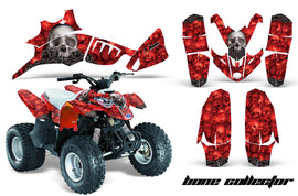 ATV Graphics Kit Quad Decal Wrap For Polaris Predator 90 2003-2007 BONES RED-atv motorcycle utv parts accessories gear helmets jackets gloves pantsAll Terrain Depot
