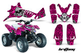ATV Graphics Kit Quad Decal Wrap For Polaris Predator 90 2003-2007 BRITTANY PINK