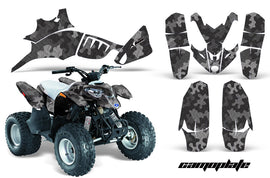ATV Graphics Kit Quad Decal Wrap For Polaris Predator 90 2003-2007 CAMOPLATE BLACK-atv motorcycle utv parts accessories gear helmets jackets gloves pantsAll Terrain Depot