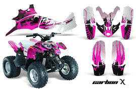 ATV Graphics Kit Quad Decal Wrap For Polaris Predator 90 2003-2007 CARBONX PINK-atv motorcycle utv parts accessories gear helmets jackets gloves pantsAll Terrain Depot