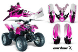 ATV Graphics Kit Quad Decal Wrap For Polaris Predator 90 2003-2007 CARBONX PINK