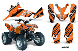 ATV Decal Graphic Kit Quad Wrap For Polaris Outlaw 90 2008-2014 Outlaw 110 2016 INLINE ORANGE-atv motorcycle utv parts accessories gear helmets jackets gloves pantsAll Terrain Depot