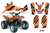 ATV Decal Graphic Kit Quad Wrap For Polaris Outlaw 90 2008-2014 Outlaw 110 2016 INLINE ORANGE