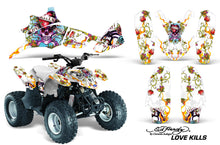 Load image into Gallery viewer, ATV Graphics Kit Quad Decal Wrap For Polaris Predator 90 2003-2007 EDHLK WHITE-atv motorcycle utv parts accessories gear helmets jackets gloves pantsAll Terrain Depot
