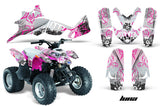ATV Graphics Kit Quad Decal Wrap For Polaris Predator 90 2003-2007 LUNA PINK