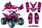 ATV Graphics Kit Quad Decal Wrap For Polaris Predator 90 2003-2007 NORTHSTAR CHROME PINK