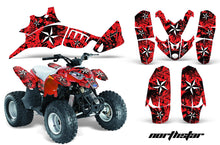 Load image into Gallery viewer, ATV Graphics Kit Quad Decal Wrap For Polaris Predator 90 2003-2007 NORTHSTAR RED-atv motorcycle utv parts accessories gear helmets jackets gloves pantsAll Terrain Depot