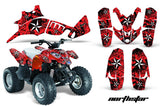 ATV Graphics Kit Quad Decal Wrap For Polaris Predator 90 2003-2007 NORTHSTAR RED