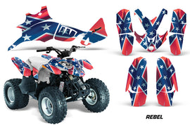 ATV Graphics Kit Quad Decal Wrap For Polaris Predator 90 2003-2007 REBEL-atv motorcycle utv parts accessories gear helmets jackets gloves pantsAll Terrain Depot