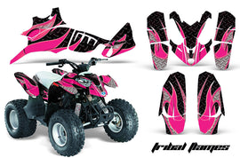 ATV Graphics Kit Quad Decal Wrap For Polaris Predator 90 2003-2007 TRIBAL PINK BLACK-atv motorcycle utv parts accessories gear helmets jackets gloves pantsAll Terrain Depot