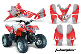 ATV Graphics Kit Quad Decal Wrap For Polaris Predator 90 2003-2007 TBOMBER RED