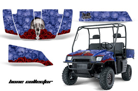 UTV Graphics Kit SxS Decal Wrap For Polaris Ranger 500 700 2005-2008 BONES BLUE-atv motorcycle utv parts accessories gear helmets jackets gloves pantsAll Terrain Depot