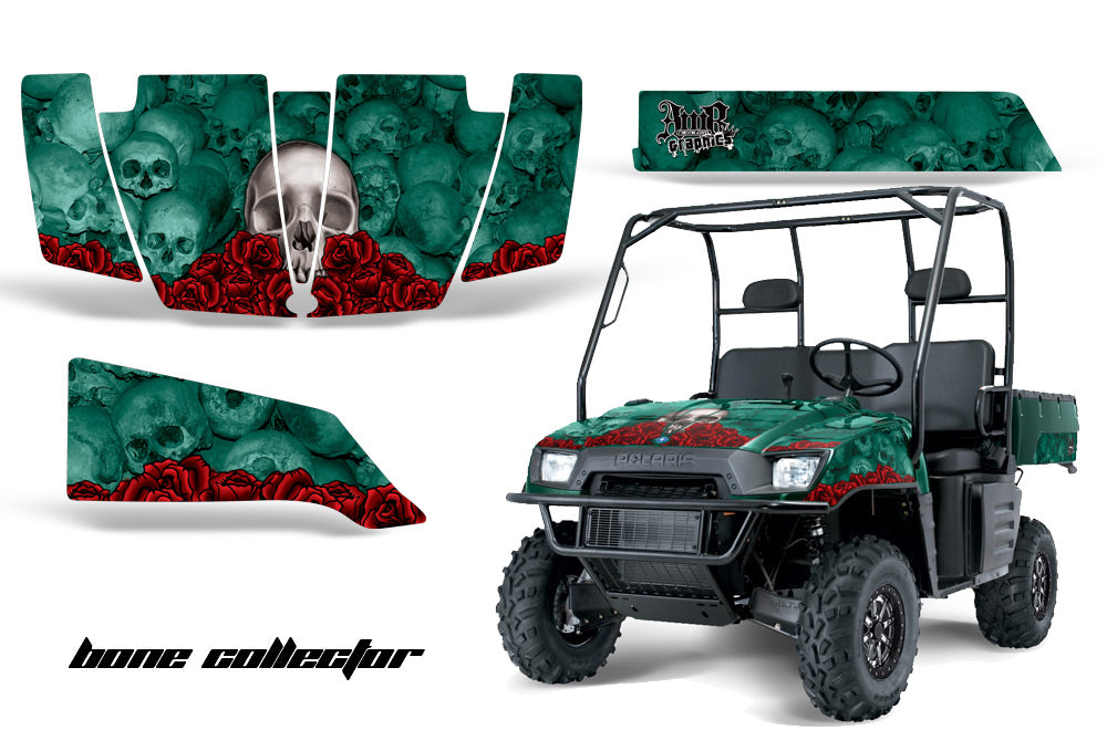 UTV Graphics Kit SxS Decal Wrap For Polaris Ranger 500 700 2005-2008 BONES MINT-atv motorcycle utv parts accessories gear helmets jackets gloves pantsAll Terrain Depot