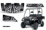UTV Graphics Kit SxS Decal Wrap For Polaris Ranger 500 700 2005-2008 DEADEN BLACK
