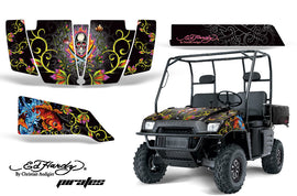 UTV Graphics Kit SxS Decal Wrap For Polaris Ranger 500 700 2005-2008 EDHP SILVER-atv motorcycle utv parts accessories gear helmets jackets gloves pantsAll Terrain Depot