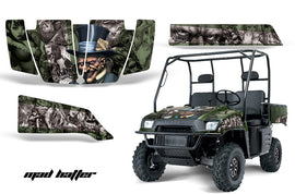UTV Graphics Kit SxS Decal Wrap For Polaris Ranger 500 700 2005-2008 HATTER GREEN SILVER-atv motorcycle utv parts accessories gear helmets jackets gloves pantsAll Terrain Depot