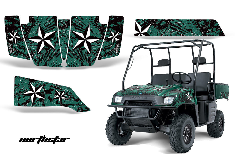 UTV Graphics Kit SxS Decal Wrap For Polaris Ranger 500 700 2005-2008 NORTHSTAR MINT-atv motorcycle utv parts accessories gear helmets jackets gloves pantsAll Terrain Depot