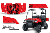 UTV Graphics Kit SxS Decal Wrap For Polaris Ranger 500 700 2005-2008 RELOADED BLACK RED