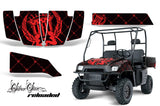 UTV Graphics Kit SxS Decal Wrap For Polaris Ranger 500 700 2005-2008 RELOADED RED BLACK