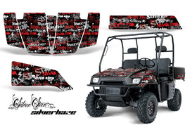 UTV Graphics Kit SxS Decal Wrap For Polaris Ranger 500 700 2005-2008 SSSH RED BLACK-atv motorcycle utv parts accessories gear helmets jackets gloves pantsAll Terrain Depot