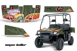UTV Graphics Kit SxS Decal Wrap For Polaris Ranger 500 700 2005-2008 VEGAS GREEN-atv motorcycle utv parts accessories gear helmets jackets gloves pantsAll Terrain Depot