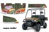 UTV Graphics Kit SxS Decal Wrap For Polaris Ranger 500 700 2005-2008 VEGAS GREEN