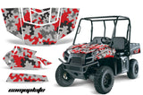 UTV Graphics Kit Decal Sticker Wrap For Polaris Ranger EV 2009-2014 CAMOPLATE RED