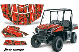 UTV Graphics Kit Decal Sticker Wrap For Polaris Ranger EV 2009-2014 FIRE CAMO RED