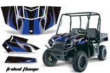 UTV Graphics Kit Decal Sticker Wrap For Polaris Ranger EV 2009-2014 TRIBAL BLUE BLACK