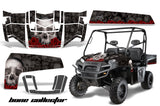 UTV Decal Graphics Kit Wrap For Polaris Ranger XP 500/700 2009-2014 BONES BLACK