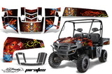 UTV Decal Graphics Kit Wrap For Polaris Ranger XP 500/700 2009-2014 EDHP RED