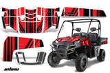 UTV Decal Graphics Kit Wrap For Polaris Ranger XP 500/700 2009-2014 INLINE RED BLACK