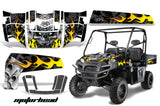 UTV Decal Graphics Kit Wrap For Polaris Ranger XP 500/700 2009-2014 MOTORHEAD BLACK