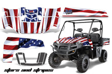 Load image into Gallery viewer, UTV Decal Graphics Kit Wrap For Polaris Ranger XP 500/700 2009-2014 USA FLAG-atv motorcycle utv parts accessories gear helmets jackets gloves pantsAll Terrain Depot