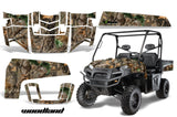 UTV Decal Graphics Kit Wrap For Polaris Ranger XP 500/700 2009-2014 WOODLAND CAMO
