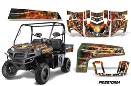 UTV Decal Graphics Kit Wrap For Polaris Ranger XP 500/800/900D 2010-2014 FIRESTORM GREEN-atv motorcycle utv parts accessories gear helmets jackets gloves pantsAll Terrain Depot