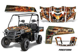 UTV Decal Graphics Kit Wrap For Polaris Ranger XP 500/800/900D 2010-2014 FIRESTORM GREEN
