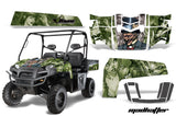 UTV Decal Graphics Kit Wrap For Polaris Ranger XP 500/800/900D 2010-2014 HATTER SILVER GREEN