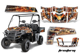 UTV Decal Graphics Kit Wrap For Polaris Ranger XP 500/800/900D 2010-2014 FIRESTORM SILVER