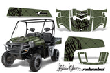 UTV Decal Graphics Kit Wrap For Polaris Ranger XP 500/800/900D 2010-2014 RELOADED GREEN BLACK