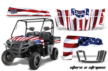 Load image into Gallery viewer, UTV Decal Graphics Kit Wrap For Polaris Ranger XP 500/800/900D 2010-2014 USA FLAG-atv motorcycle utv parts accessories gear helmets jackets gloves pantsAll Terrain Depot
