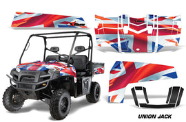 UTV Decal Graphics Kit Wrap For Polaris Ranger XP 500/800/900D 2010-2014 UNION JACK-atv motorcycle utv parts accessories gear helmets jackets gloves pantsAll Terrain Depot